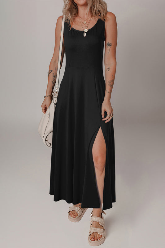 Zuri Split Midi Dress