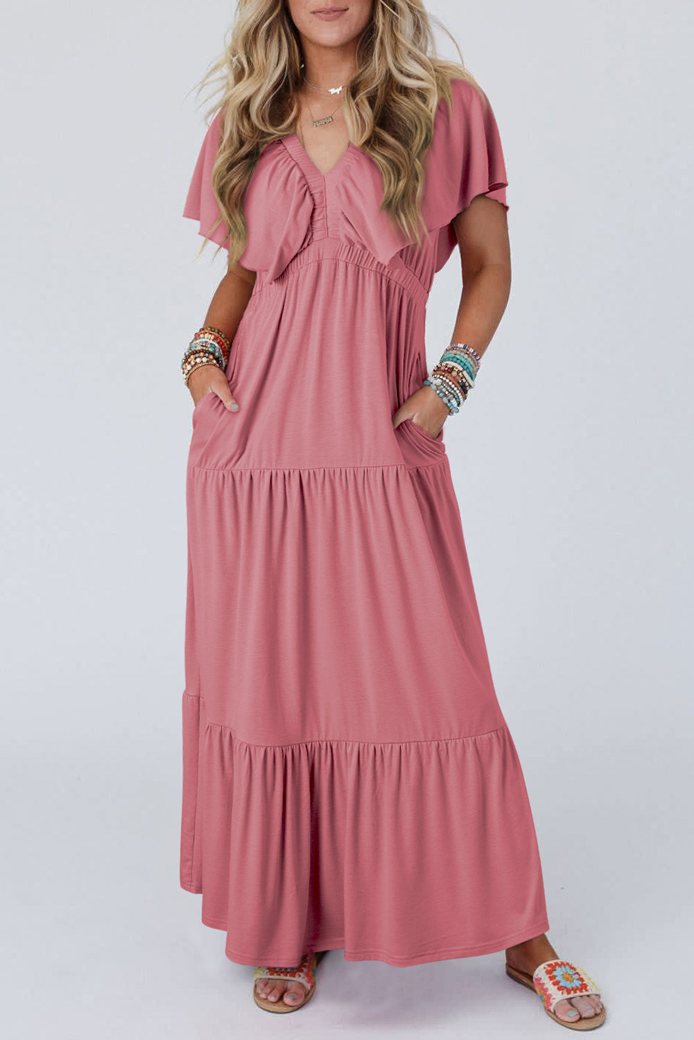 Rose Pink Maxi Dress